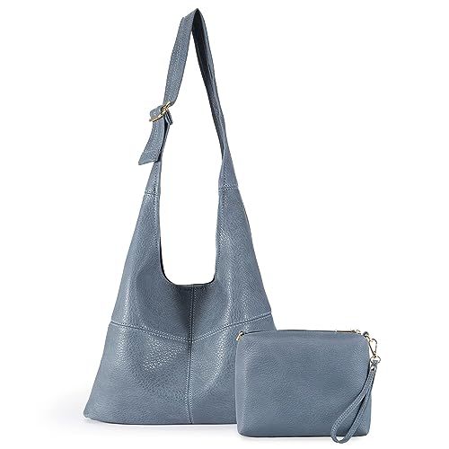 Montana West Hobo Bags for Women Ultra Soft Foldable Shoulder Bag Purse with Coin Purse,MWCJN