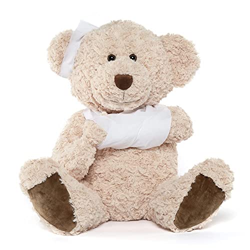 Muiteiur Get Well Soon Teddy Bear Stuffed Animal Big Speedy Recovery Teddy Bear Gifts for Kid Adult After Surgery Soft Bandage Plush Bear, Inch