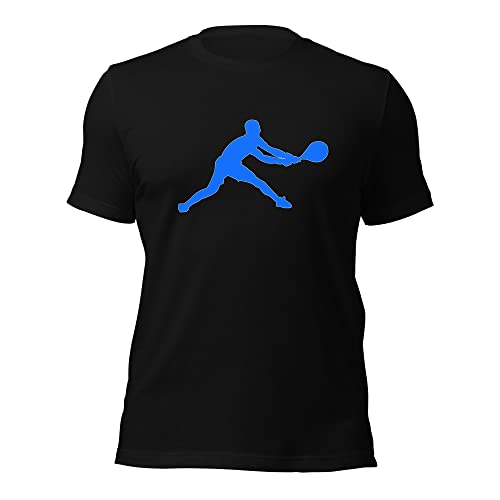 Novak Djokovic Tennis Blue Silhouette Unisex Cotton Short Sleeve Shirt