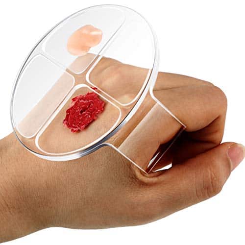 Pieces Hand Makeup Mixing Palette Makeup Hand Held Palette Nail Art Manicure Palette Clear Makeup Palette for Mixing Foundation