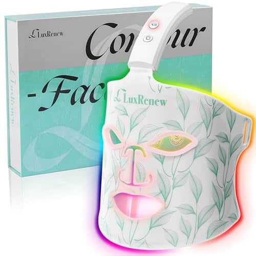 Red Light Therapy Mask, Near Infrared Red Light + Colors Led Face Mask Light Therapy, Portable and Rechargeable for Facial Led Mask Skincare at Home and Travel [LMask Pro]