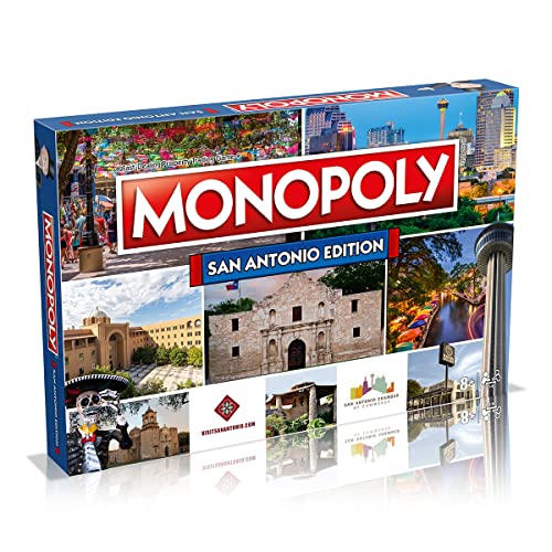 San Antonio Monopoly Board Game Edition, Family Game for Ages and up