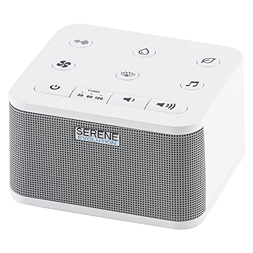 Serene Evolution Sound White Noise Machine   Rain Sound Machine for Sleeping Adults, Baby   Rain Noise Machine for Sleeping Adults   Sleep Machine   Brown, Rain, Ocean, Pink Noise Machine