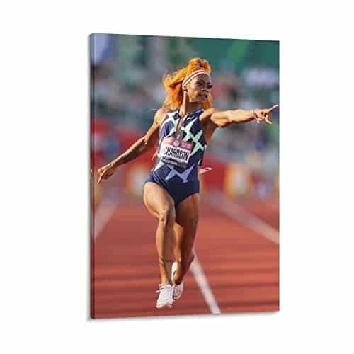 Sha'Carri Richardson Poster Wall Art Poster Scroll Canvas Painting Picture Living Room Decor Home FramedUnframed xinch(xcm)
