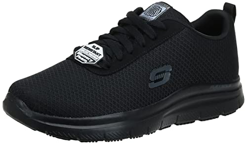 Skechers Men's Flex Advantage Bendon Work Shoe, Black,