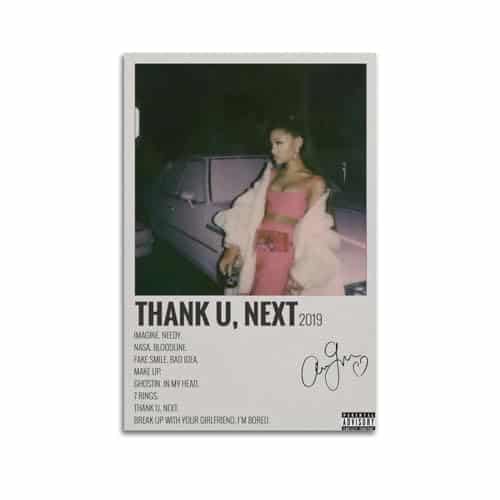 VCLUST Ariana Grande Poster Music Album Poster Art Decor Painting Aesthetic Wall Art Canvas for Bedroom Decor xinch(xcm) Style
