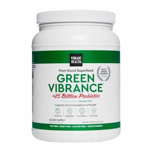 Vibrant Health, Green Vibrance, Vegan Superfood Powder, Servings (FFP)