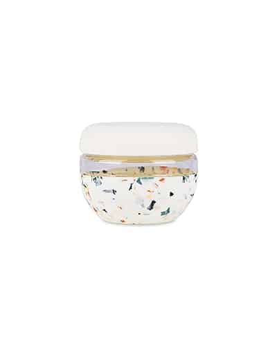 W&P Porter Seal Tight Glass Food Storage Container with Lid, Terrazzo Cream oz, Leak & Spill Proof Meal Prep Container, Microwave & Dishwasher Safe, Borosilicate Glass