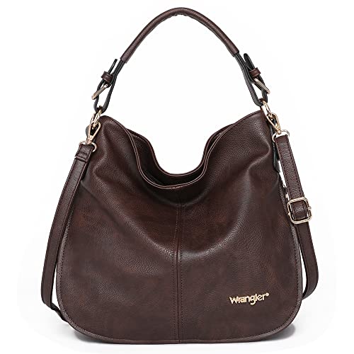 Wrangler Purses and Handbags for Women Hobo Purses Adjustable Crossbody Shoulder Bags Tote handbag MW CF