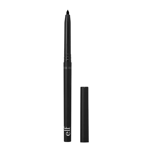 e.l.f. No Budge Retractable Eyeliner, Creamy, Ultra Pigmented & Waterproof, Creates Bold & Defined Lines, Vegan & Cruelty Free, Black Oz