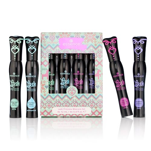 essence  Lash Princess Mascara Holiday Gift Set  ascaras in Set  False Lash Effect, Waterproof, Curl & Volume, Sculpted  Holiday Gift for Beauty Lovers  Vegan & Cruelty Free