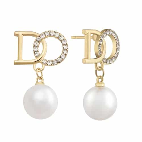 gold pearl earrings k pearl earrings big gold earring with pearl bling pearl earrings for women Trendy Huggie Girls jewelry Gifts (gold Small Pearl  DO)