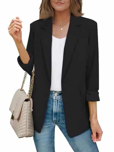 AUTOMET Womens Blazer Bussiness Casual Women Funeral Outfits Black Jacket Plus Size Lapel Work Clothes Sweater Blazer Dress Bussiness Causal Clothes Velvet Blazer