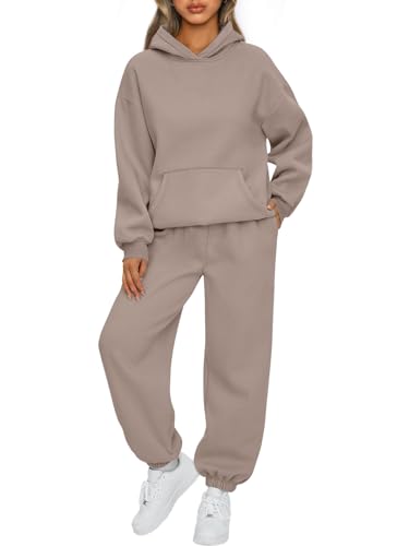AUTOMET Womens Piece Outfits Oversized Sweatsuit Fall Clothes Track Suits Matching Sets Hoodie Sweatshirts Trendy Fashion Clothes Sweat pants with Pockets