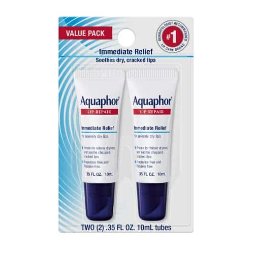 Aquaphor Lip Repair   Soothe Dry, Chapped Lips   Two .oz. Tubes