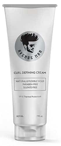 Avenue Man Curl Defining Cream   Natural & Flexible Hold Hair Products with Herbal Extracts for All Hair Types   Paraben Free & Sulfate Free   Made in the USA (oz)
