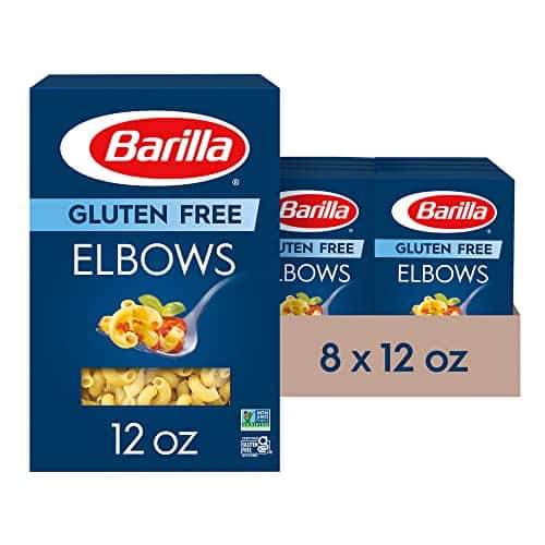 BARILLA Gluten Free Elbows Pasta, Ounce (Pack of )   Non GMO Gluten Free Pasta Made with Blend of Corn & Rice   Vegan Pasta