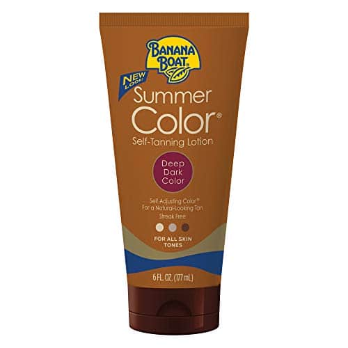 Banana Boat, Summer Color Self Tanning Lotion, Deep Dark Color for All Skin Tones, oz