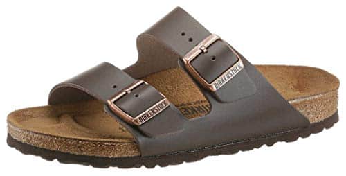 Birkenstock Unisex Arizona Brown Birko Flor Sandals   B(M) US WomenB(M) US Men
