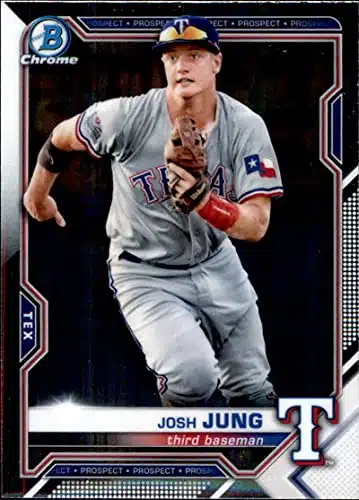 Bowman Chrome Prospects #BCP Josh Jung Texas Rangers MLB Baseball Card NM MT