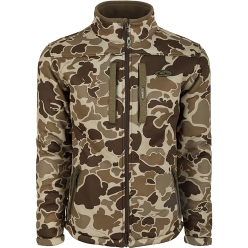 Drake LST Silencer Full Zip Coat Old School Timber Small