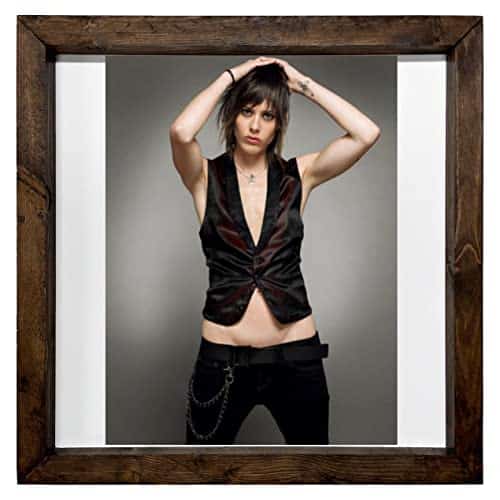 FC Carino Katherine Moennig   A Nice Print With Wood Frame FCA #FCAG, White Background, X