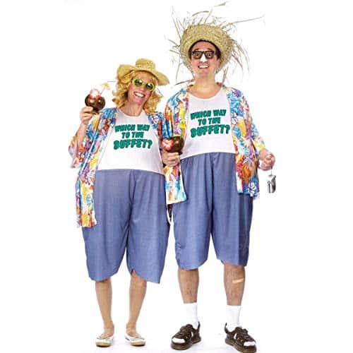 Fun World Men's Tacky Traveler Adult Costume, Multi, UNISEX   Men up to lbs Womne