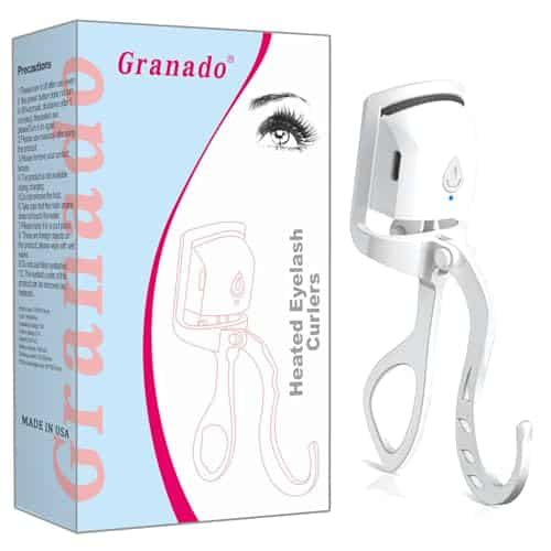 Heated Eyelash Curlers Elevate Your Lash, Rapid Heat up, USB Rechargeable, Temperature Control, Long Lasting Curls, and Safe White Design