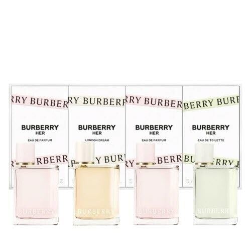 Her piece Perfume Set for Women By burberry, Variety Mini Gift Set for Women mloz x Her Eau De Parfum oz + xHer Eau De Toilette oz + x Burberry Her London Dream Eau De Parfum 