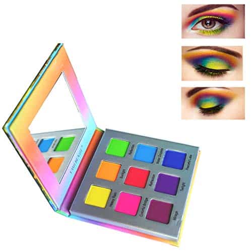 Highly Pigmented Eyeshadow Palette,YMH BEAUTE Color Bright Eye Makeup Palette Colorful Matte Eye Shadow Palettes Long Lasting Waterproof Cruelty free, Rainbow