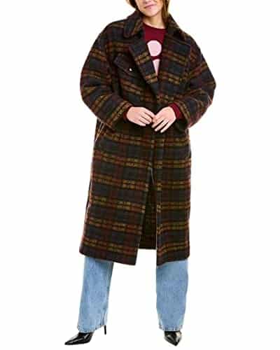 Isabel Marant Womens Etoile Laurie Wool Blend Coat, , Black