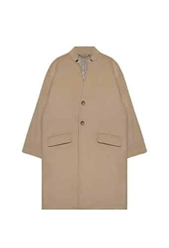 John Elliott Men's Cashmere Top Coat, Camel, Large
