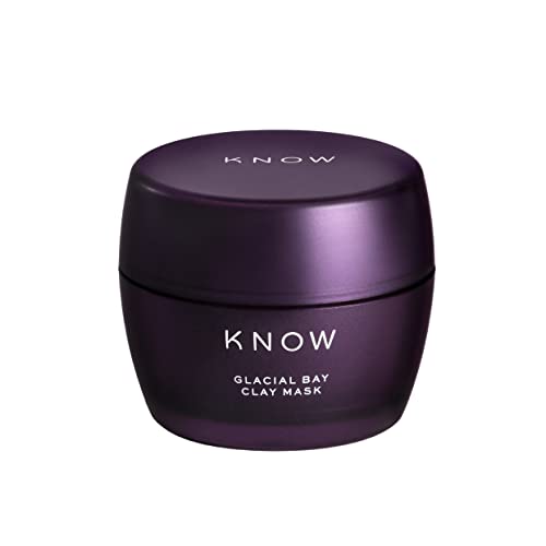 KNOW Beauty Glacial Bay Clay Mask with Canadian Colloidal Clay   Remove Impurities, Tighten Pores, Improve Radiance, Gentle and Hydrating for Acne and Oily Skin   With Lactic Acid and Giant Sea Kelp