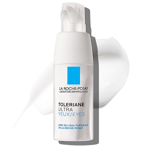 La Roche Posay Toleriane Dermallergo Eye Cream Soothing Repair Moisturizer, Soothes and Comforts Sensitive Skin, Allergy Tested, Fragrance Free, Alcohol Free, Formerly Toleria