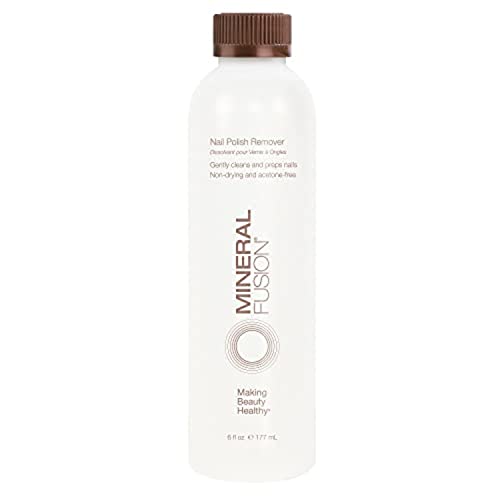 Mineral Fusion Nail Polish Remover, Acetone Free & Non Drying for Regular & Shellac Nail Polishes, Ounce