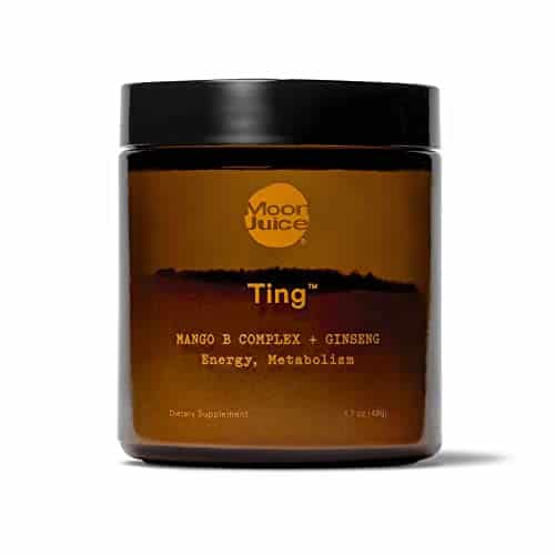Moon Juice Ting B Complex & Methylated BVitamin Supplement  Metabolism Support & Caffeine Free Natural Energy   Concentrated Ginseng Extract  Vegan, Sugar Free (Servings) (Jar
