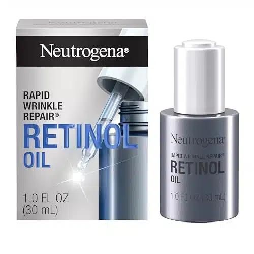 Neutrogena Rapid Wrinkle Repair % Concentrated Retinol Face Oil, Daily Anti Aging Face Serum to Fight Fine Lines, Deep Wrinkles, & Dark Spots, fl. oz