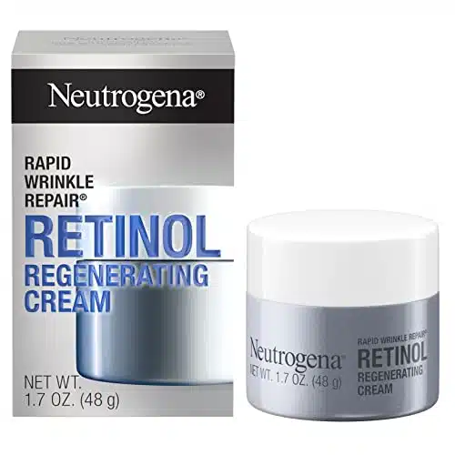 Neutrogena Rapid Wrinkle Repair Retinol Face Moisturizer, Daily Anti Aging Face Cream with Retinol & Hyaluronic Acid to Fight Fine Lines, Wrinkles, & Dark Spots, oz