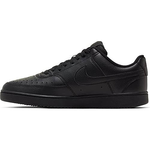 Nike Men's Court Vision Low Sneaker, BlackBlack Black, Regular US