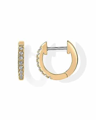 PAVOI Womens K Yellow Gold Plated Base Cubic Zirconia Cuff Earring