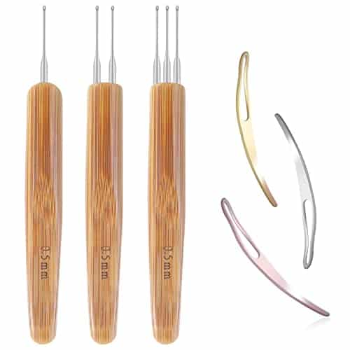 PCS Dreadlock Crochet Needle for Dreadlocks mm, Durable Dreadlock Crochet Hooks for Hair with Interlocking Tool, Excellent for Maintaining Real Dread Loc