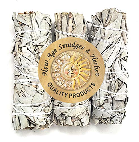 (Pack of ) New Age Smudges & Herbs  Premium Organic California White Sage Incense Inches Long. Home Cleansing Incense,Fragrance,Meditation,Smudging Rituals.California Smudge Sticks Rituals  Inch