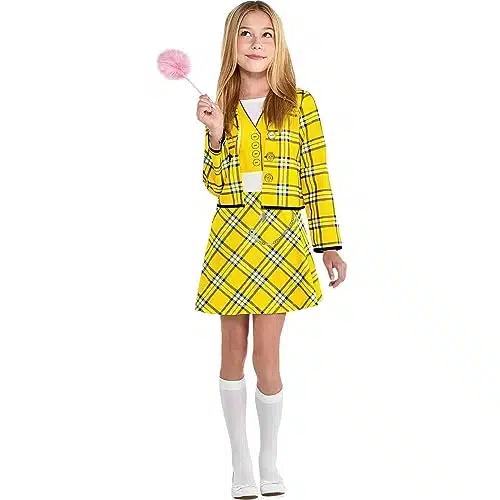 Party City Cher Halloween Costume for Girls, Clueless, Medium (), with Dress and Pen