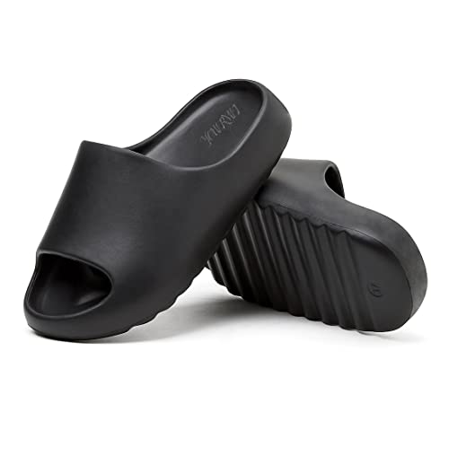 Platform Pillow Slippers Slides for Women and Men, EVA Anti Slip Cloud Slippers Lightweight Spa Open Toe Shower Sandals for Indoor & Outdoor