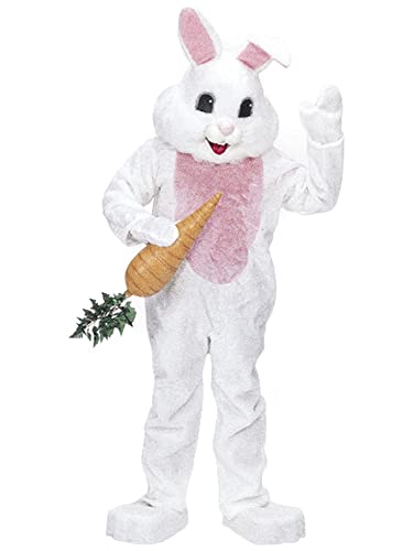 Rubie's mens Premium Rabbit Mascot Adult Sized Costumes, White, One Size US