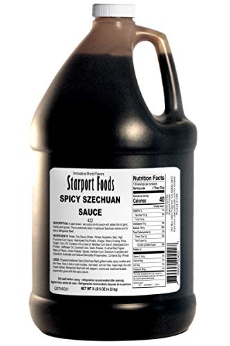 Starport Foods Spicy Szechuan Sauce, Vegetarian, gallon, NET WT LB oz, (OZ)