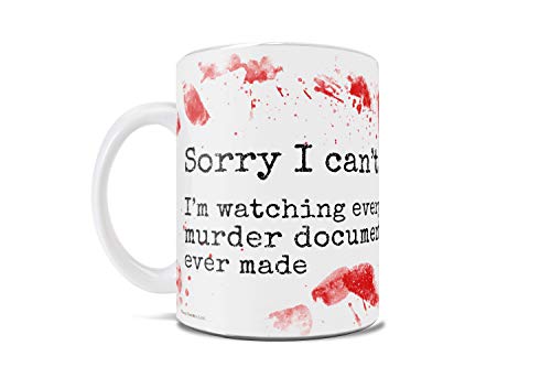 Trend Setters Sorry I Can't I'm Watching True Crime Documentaries   One oz Ceramic Coffee Mug   Unofficial Crime Detective   Perfect for Gifting or Collecting