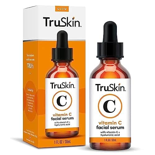 TruSkin Naturals Vitamin C Face Serum Anti Aging Face & Eye Serum with Vitamin C, Hyaluronic Acid, Vitamin E Brightening Serum, Dark Spot Remover, Even Skin Tone Fl Oz