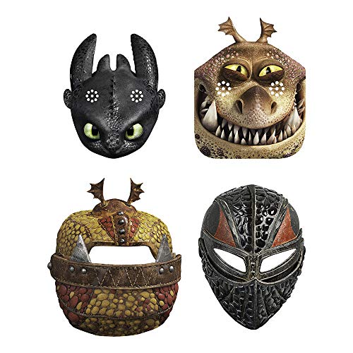 Unique How to Train Your Dragon Party Paper Masks   Assorted Designs, Pcs