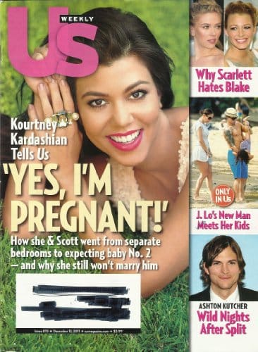 Us, December , (Kourtney Kardashian Tells Us 'Yes, I'm Pregnant!') (Issue )